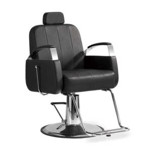 black reclining barber chair