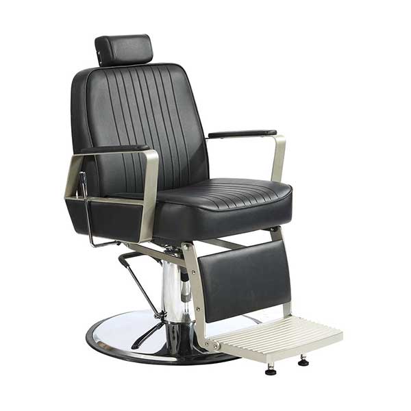 black salon chair
