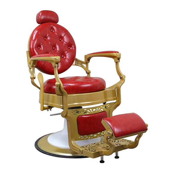 red barber chair