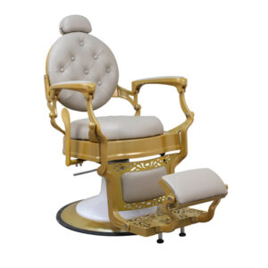 white salon chair
